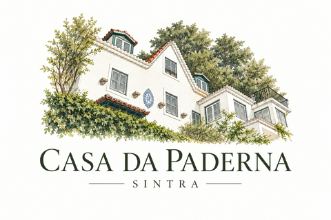 Casa da Paderna, Sintra &mdash; the house painted in watercolour